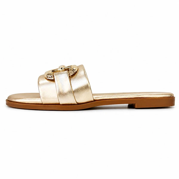  Sandale pour femme S008 Bonze/Doree chaussure homme cuir maroc 